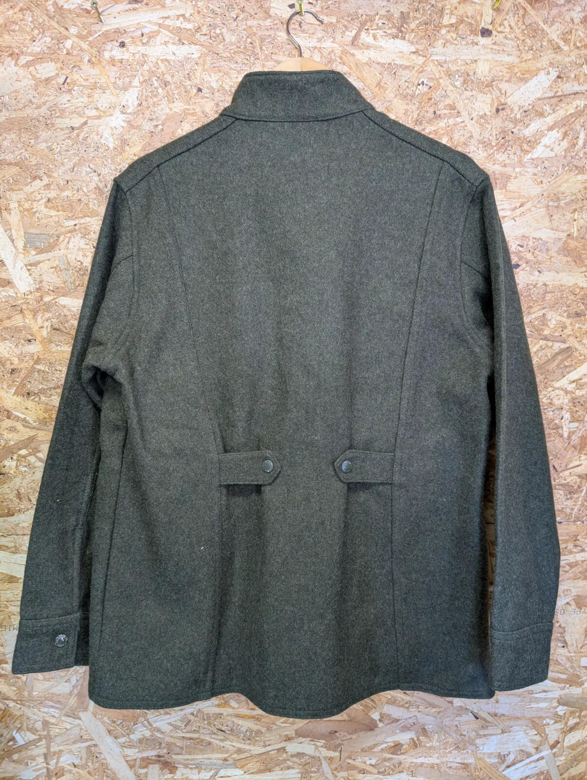 Filson Cruiser Wool Field Jacket Men Medium Forest Green Wool Snap USA Made