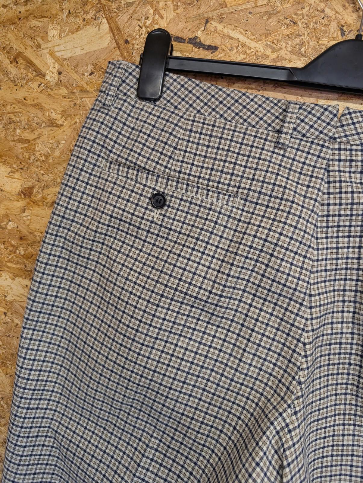 Lacoste Live Trousers W36 L29 Men Check Slim Fit Beige Golf Smart Cropped