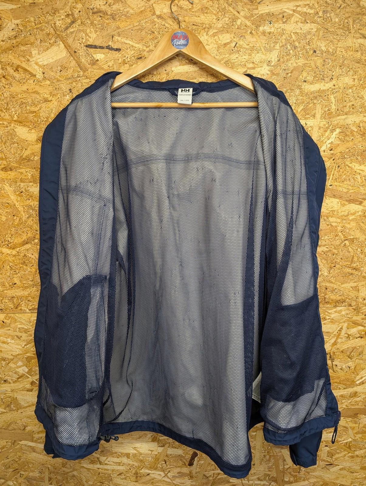 Helly Hansen Tech Jacket 2XL Men Waterproof Outdoor Coat Navy Blue Windbreaker