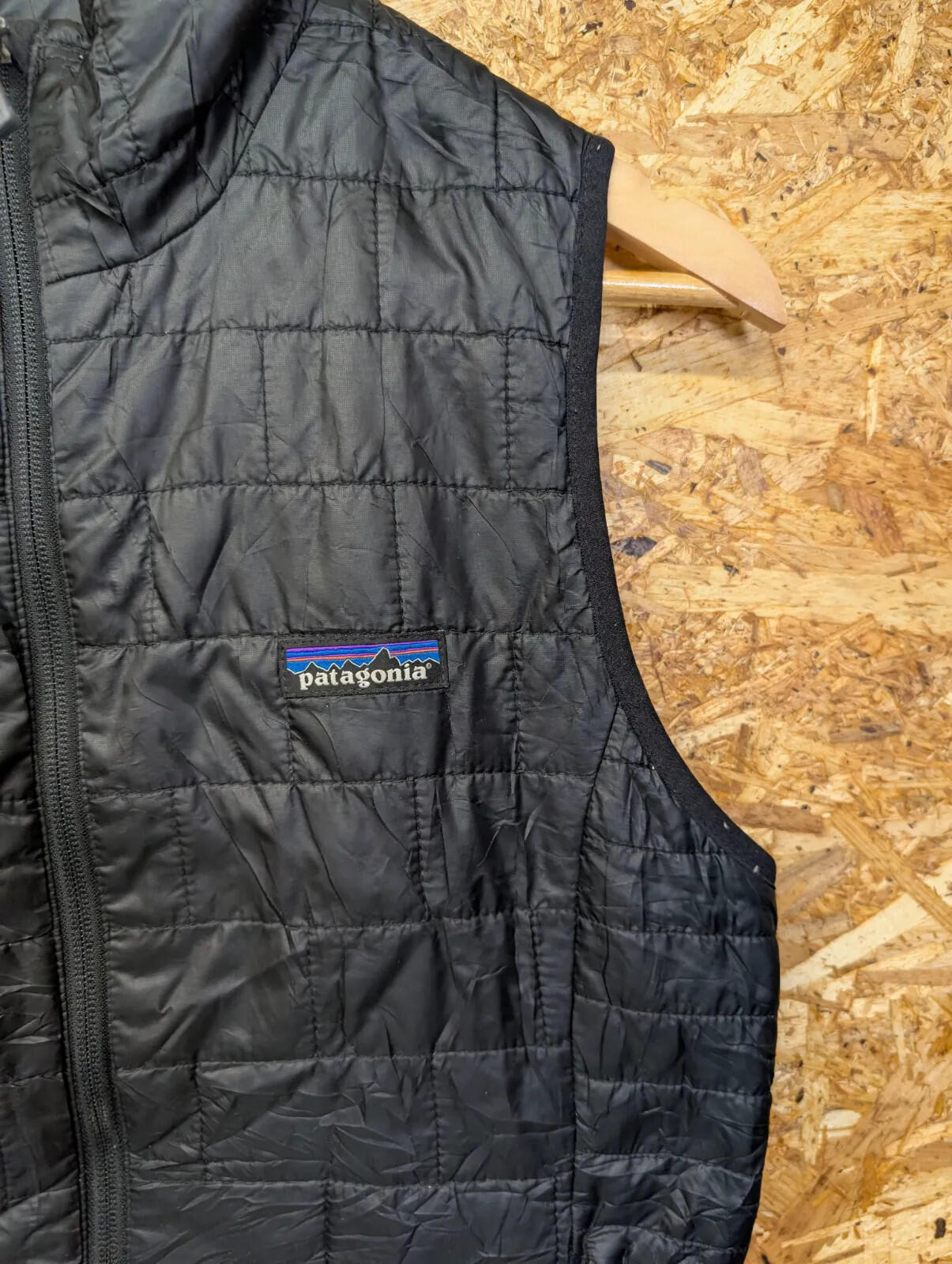 Patagonia Nano Puff Vest Womens Medium Black Gilet Insulated Bodywarmer Jacket