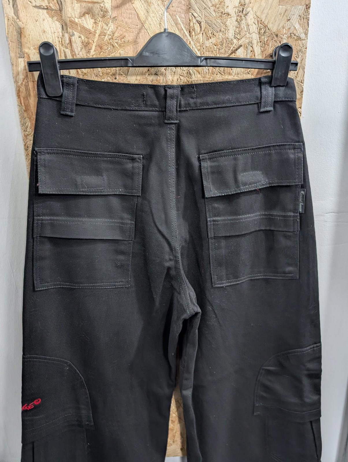 Criminal Damage Size W30 L32 Board Wear Trousers Cargo Black Baggy Wide Goth Y2K