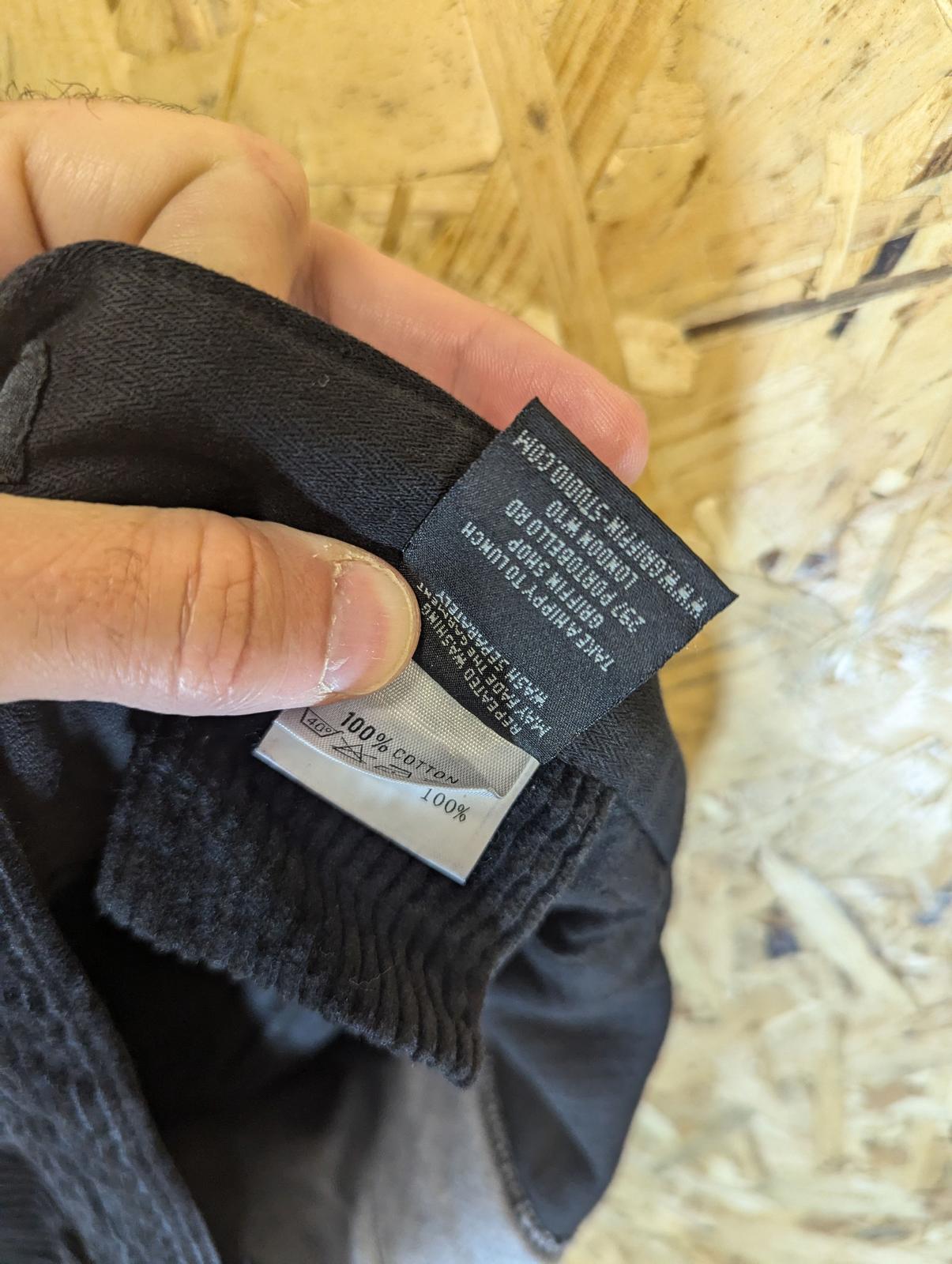 Griffin Biker Zipper Trousers W30 L34 Pants Baggies Black Corduroy Biker Pants