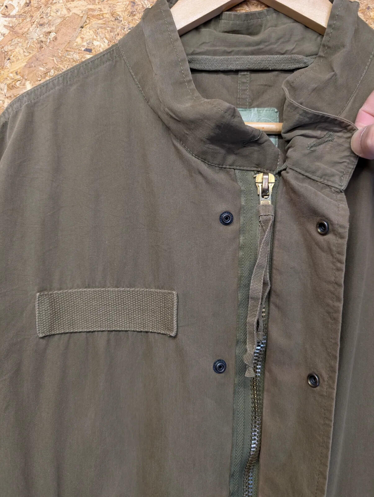 Vintage M-65 Fishtail Parka Mens Medium Olive Green 70s US Army Cotton Zip