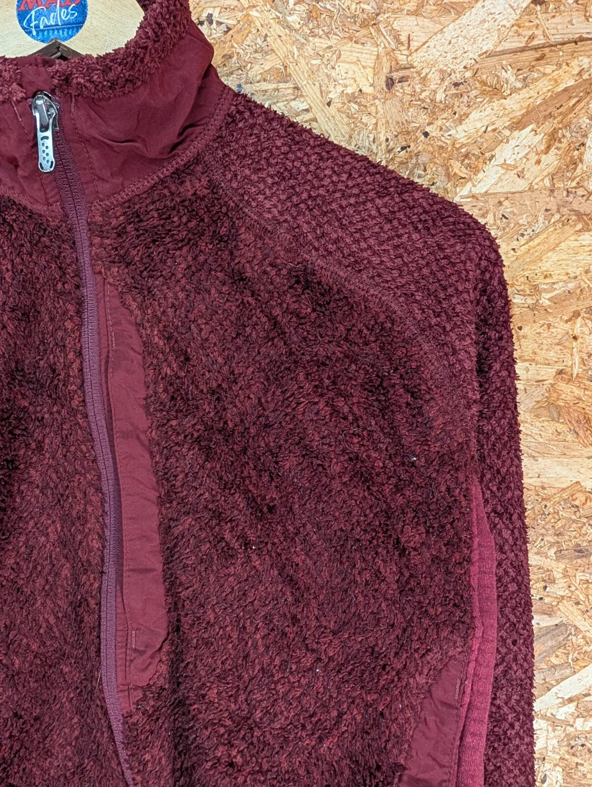 Patagonia R3 Fleece Jacket Womens Small Burgundy Red Full Zip Outdoor Hiking