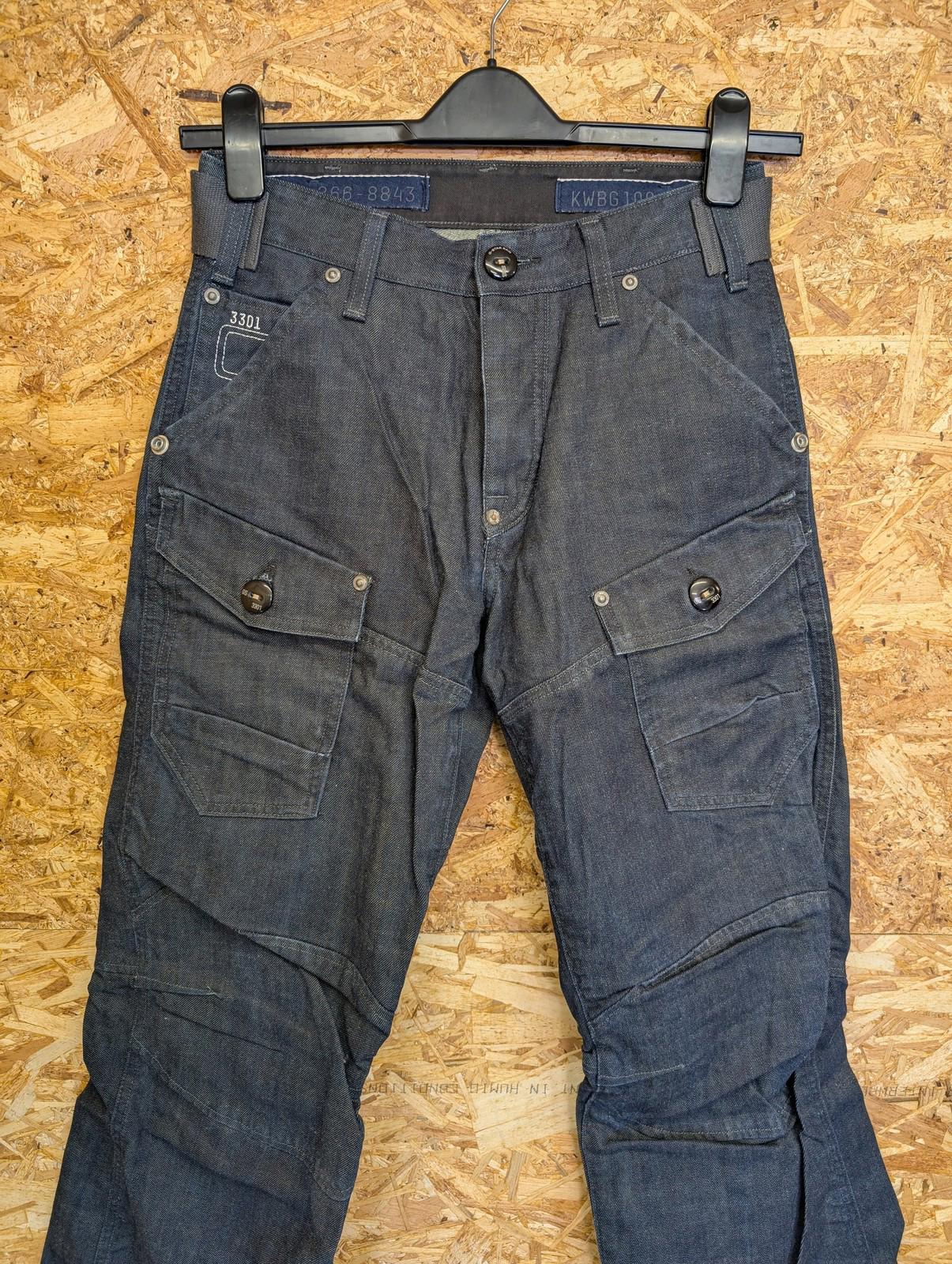 G-Star Raw Storm Elwood Jeans W28 L32 Men Cargo Utility Straight Leg Dark Denim