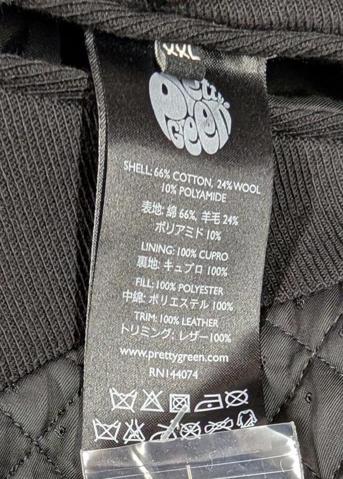 Pretty Green Black Label Coat Size XXL 46 Men Double Breasted Jimi Hendrix