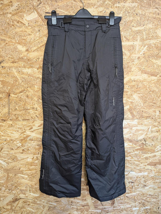 Columbia 14/16 Youth W28 L29 Black Ski Trousers Omni-Tech Salopettes Snowboard