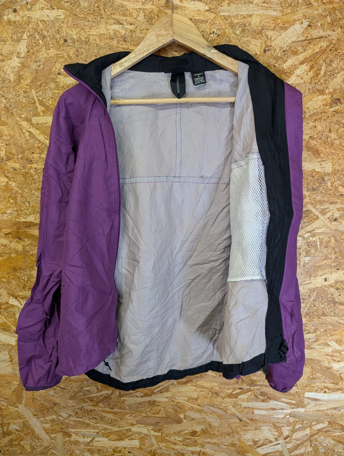 Vintage Patagonia Windbreaker Jacket Women Small Purple Ripstop Waterproof Trail