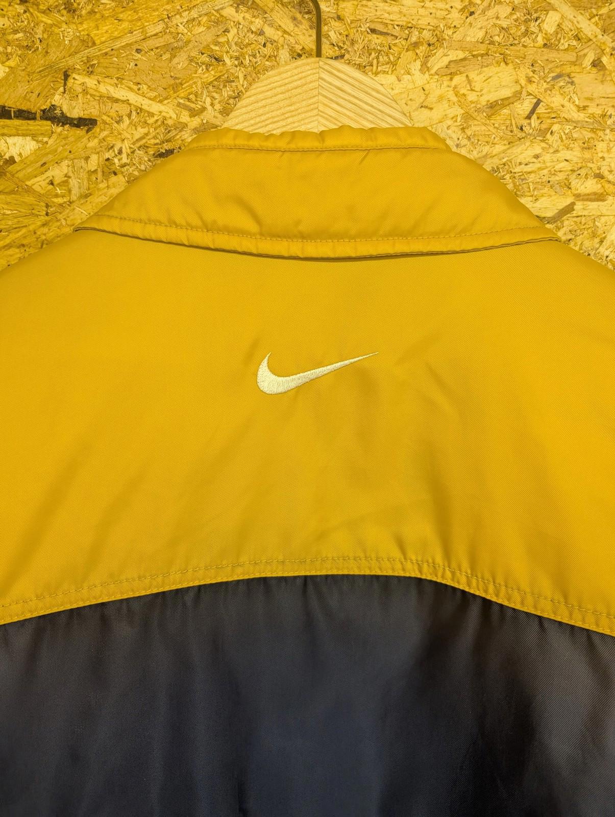 Nike Track Jacket 2XL Men Vintage 90s Yellow Navy Blue Full Zip Y2K Retro XXL