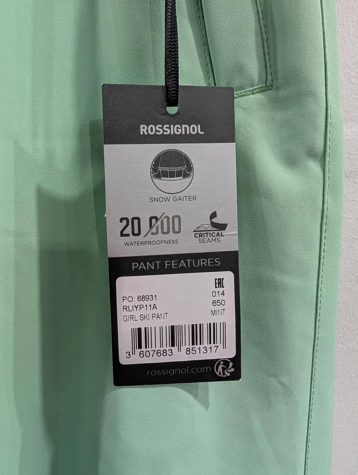 Rossignol Ski Salopette Trousers Small W28 L29 Green Waterproof Winter Snowboard