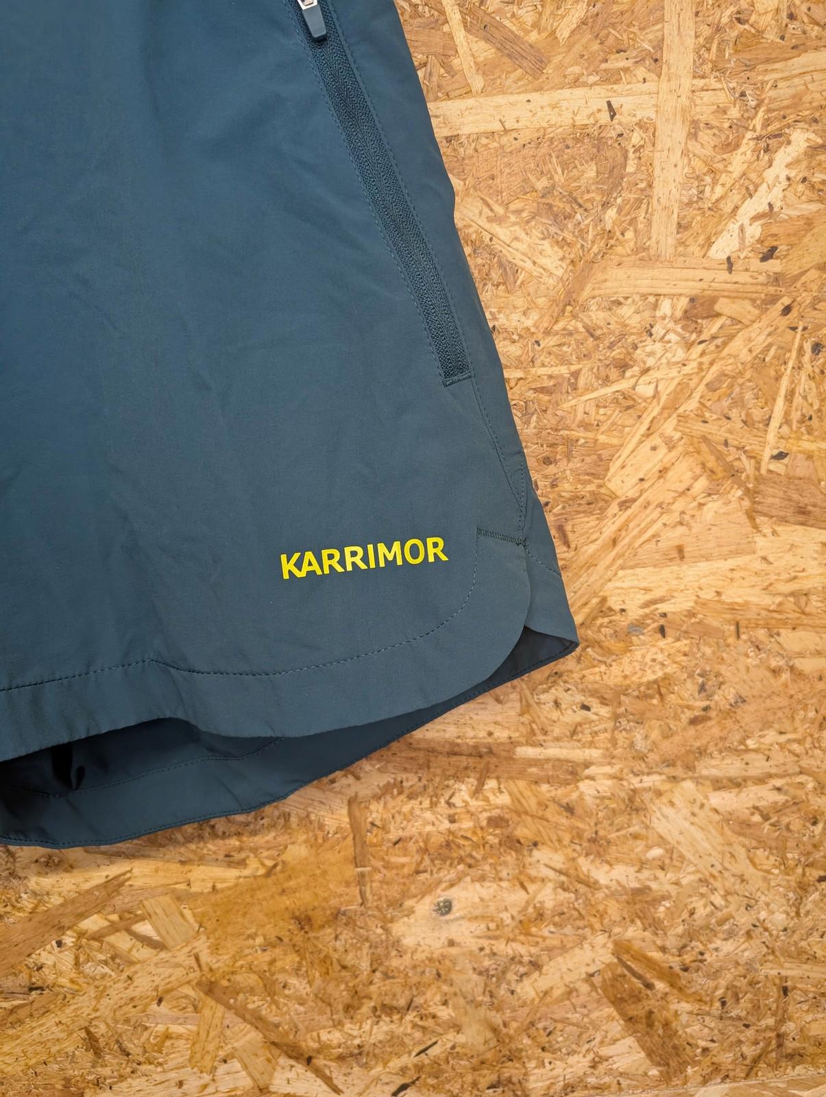 Karrimor Comfort Shorts Women UK 10 Stretch Zip Pockets Teal Green Blue Gym