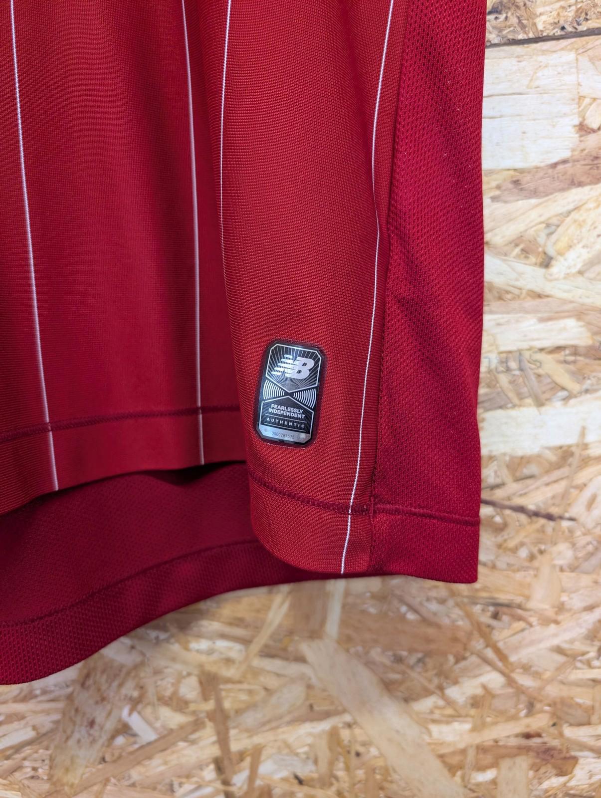 New Balance Liverpool Football Shirt Medium Men 2019/20 Home Kit Red LFC Dunn