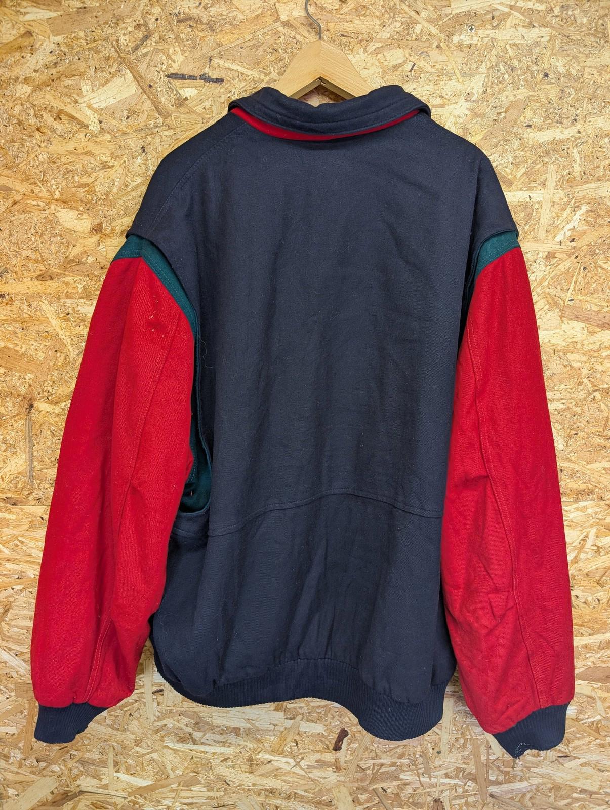 GANT The Hugger Jacket Mens XXL Vintage Colourblock Wool Blend Retro