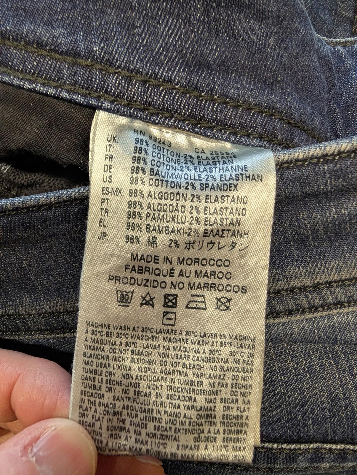 Diesel Sleenker Jeans W32 L32 Men Slim Dark Wash Navy Blue Indigo 08420 Skinny
