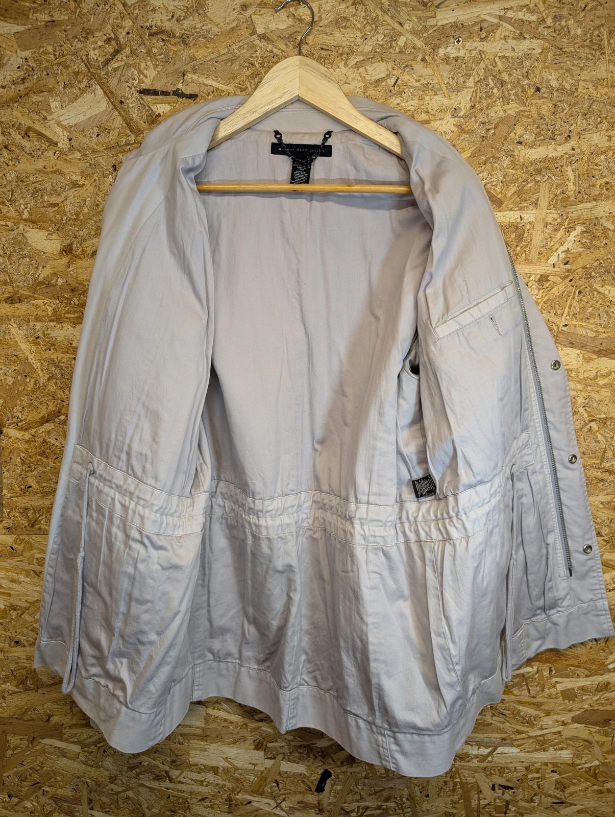 Marc Jacobs Chore Jacket Mens XL Military Cream Stone Cotton Utility Oi Polloi
