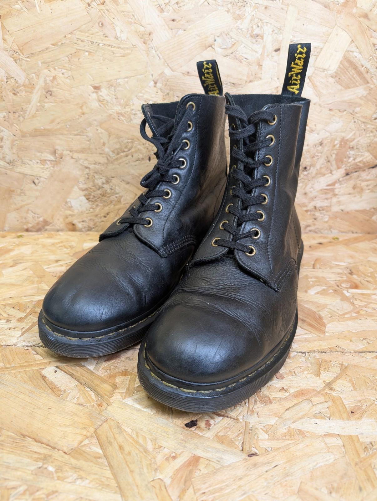Dr Martens 1460 Boots Mens UK 10 Black Leather Vintage Retro Combat Skinhead