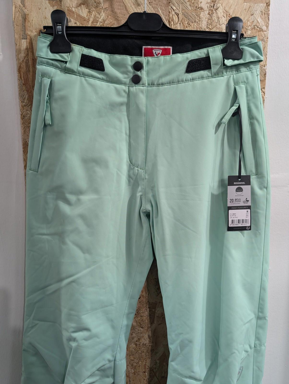 Rossignol Ski Salopette Trousers Small W28 L29 Green Waterproof Winter Snowboard