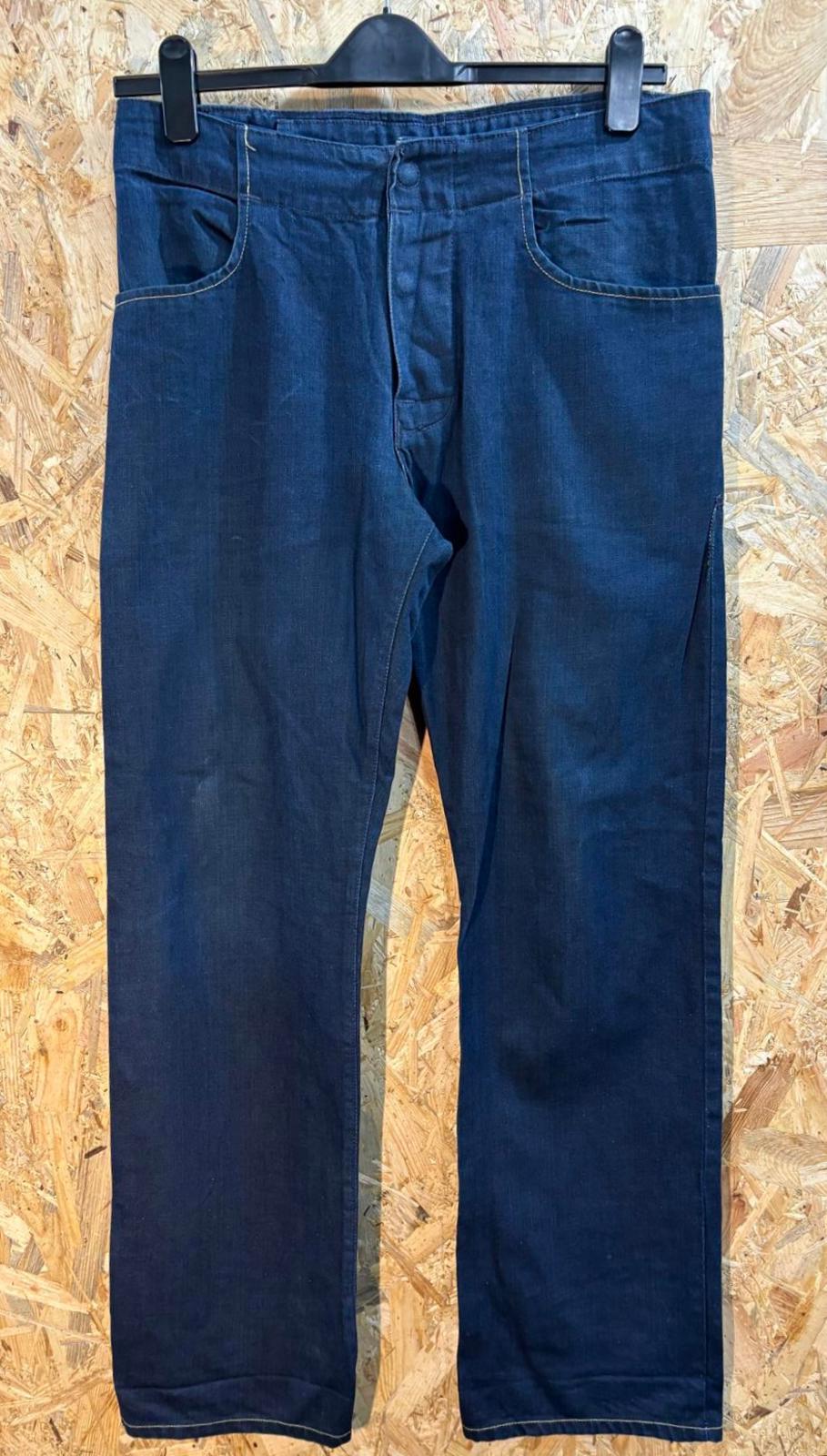 Vintage Levis Engineered Jeans W32 L32 Painted Arc Patch Navy Blue Denim 2003