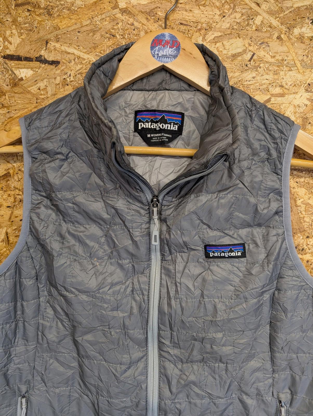Patagonia Nano Puff Vest Medium Women Grey Gilet Insulated Bodywarmer Jacket