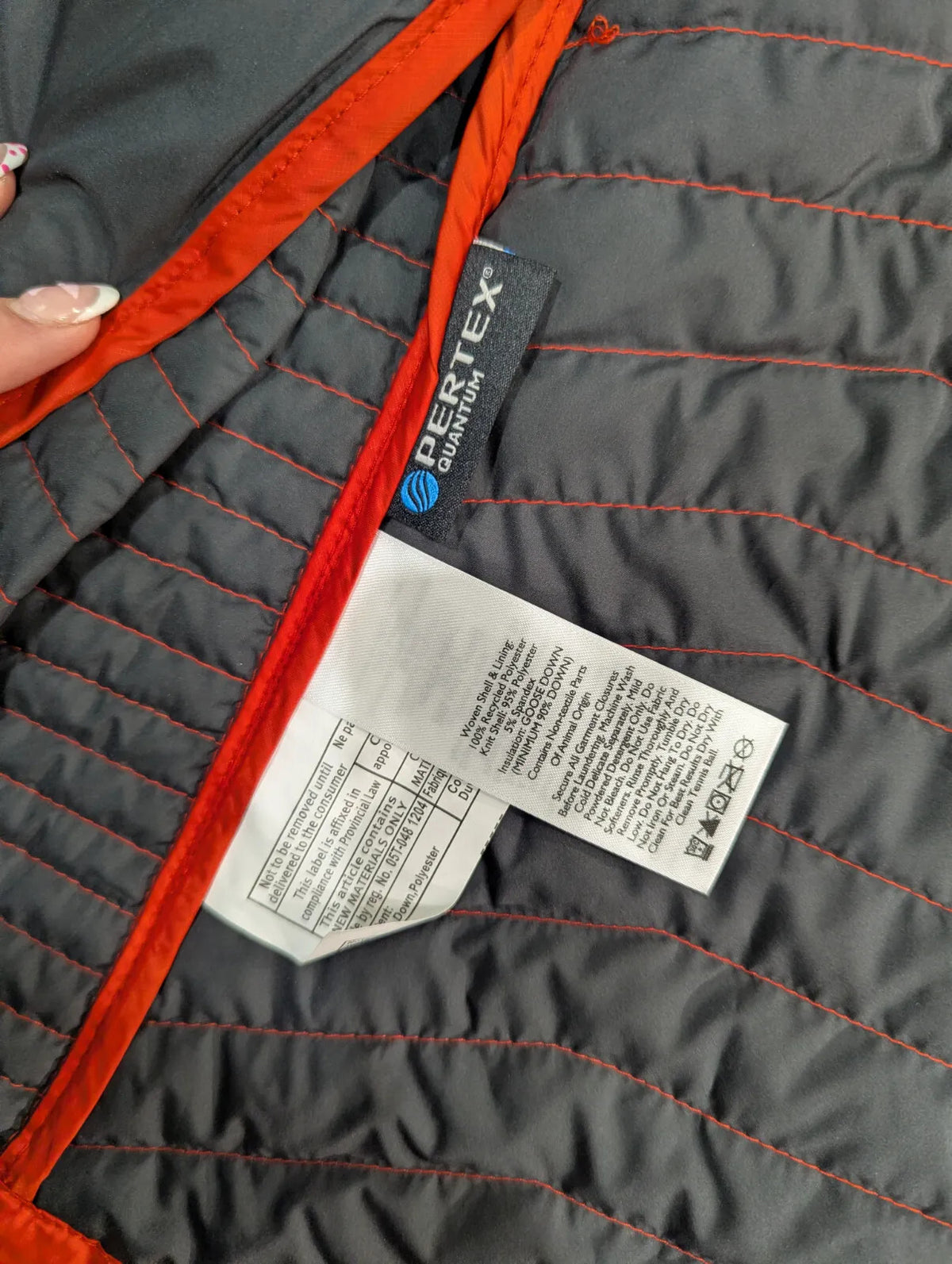 Eddie Bauer Puffer Jacket Mens Small Red Down Filled 800 Fill Power Pertex