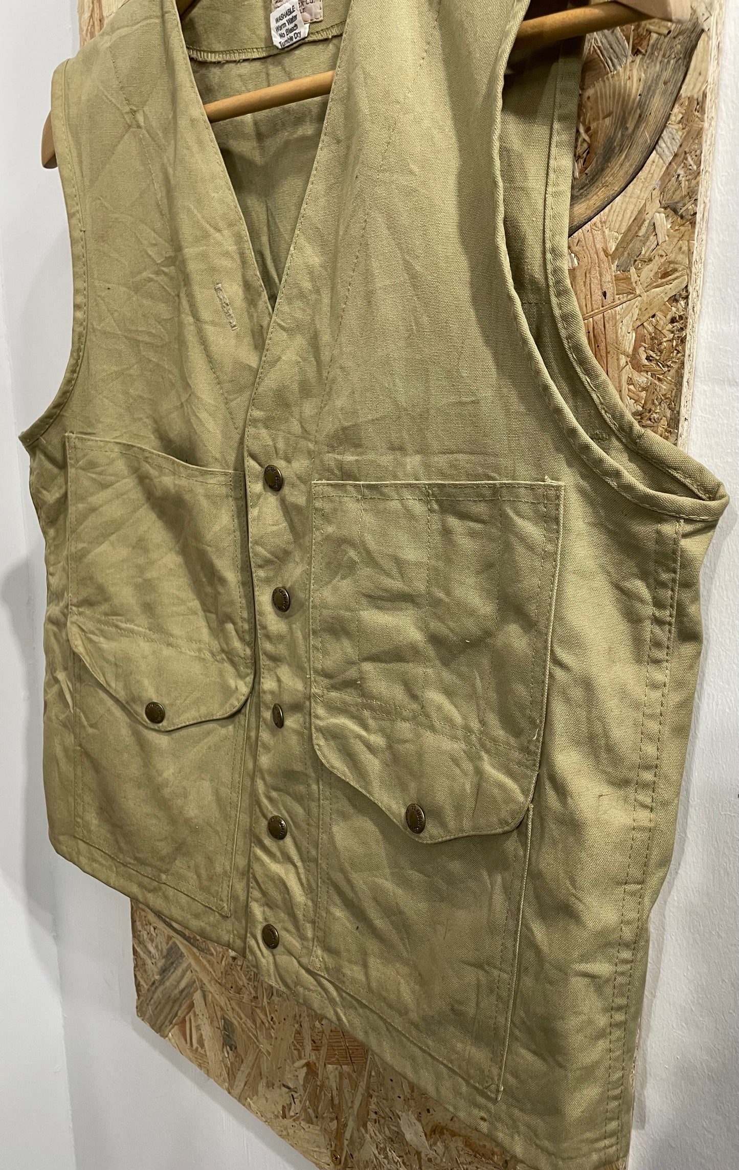 Filson Dry Tin Cruiser Vest Made In USA Style 8 Cloth Gilet Body Warmer 36 Small