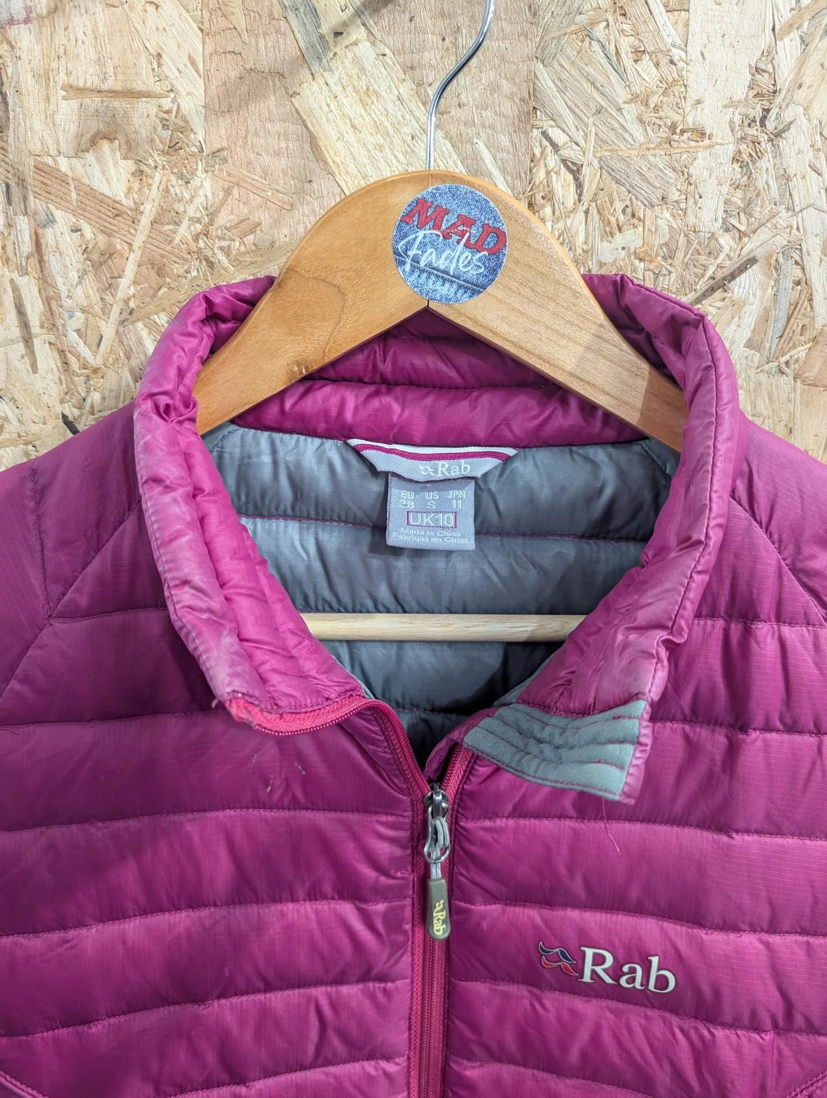 Rab Jacket UK Size 10 Women Microlight Puffer Lightweight Down Feather Pink