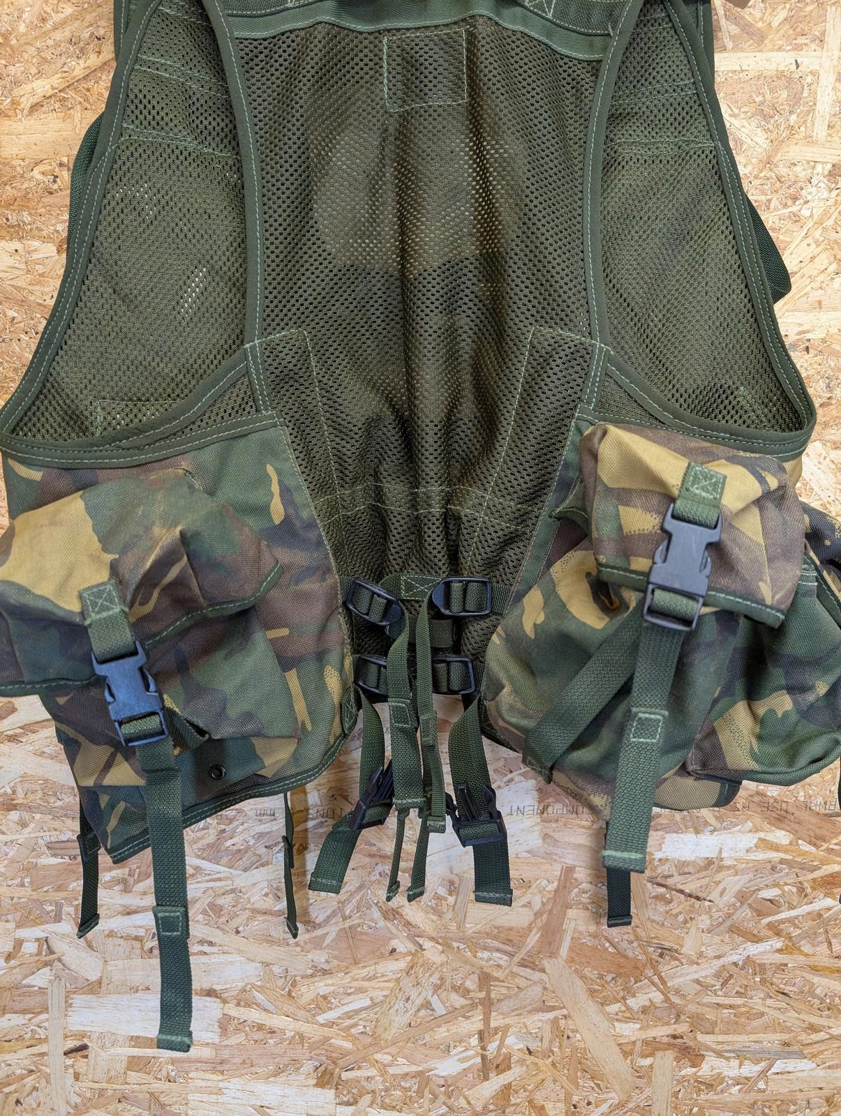 Military Vest Men Tactical Camo Mesh Utility British Army Woodland DC17 Nato