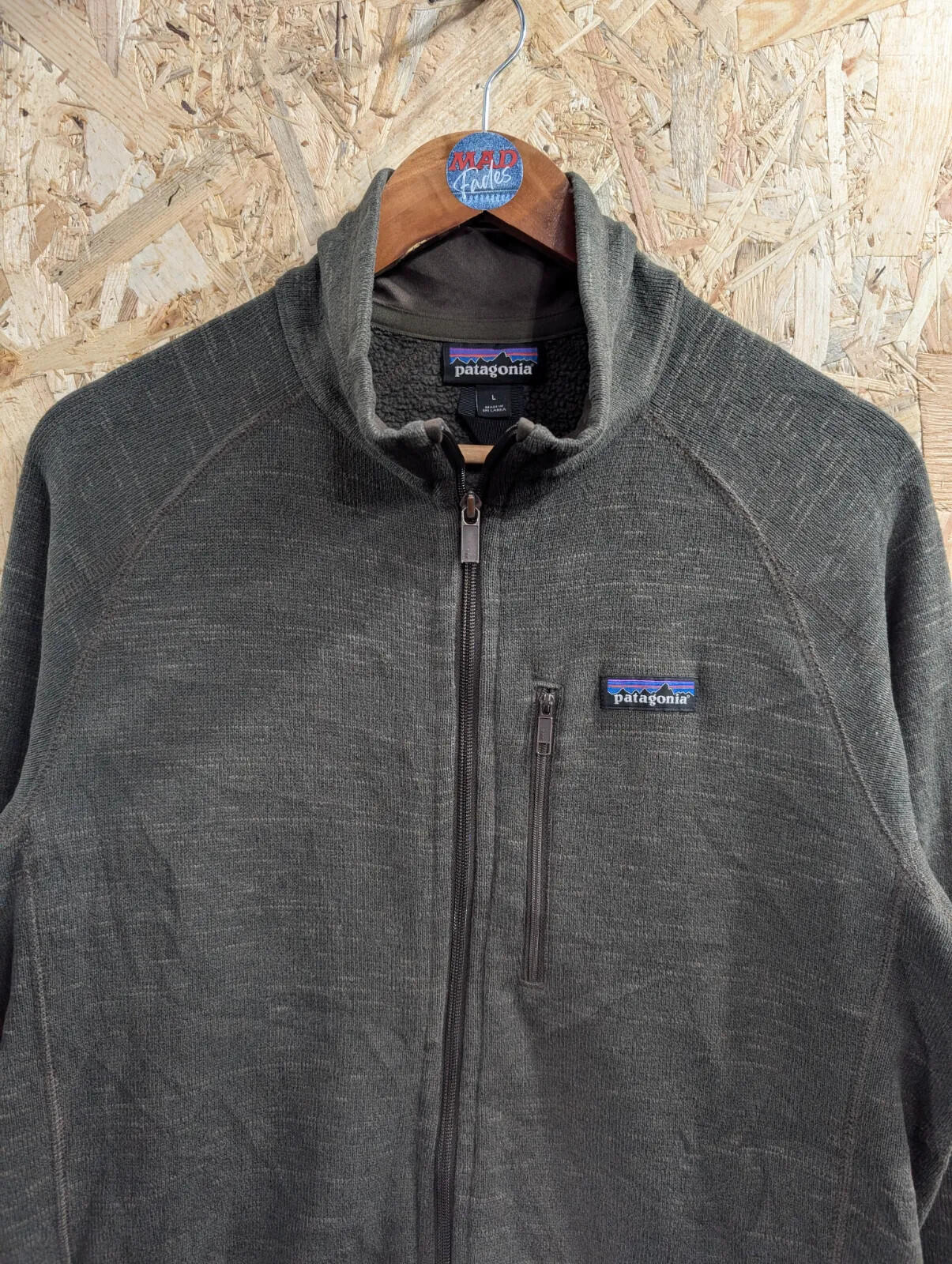Patagonia Better Sweater Fleece Mens XL Brown Full Zip Pullover Snap-T Synchilla