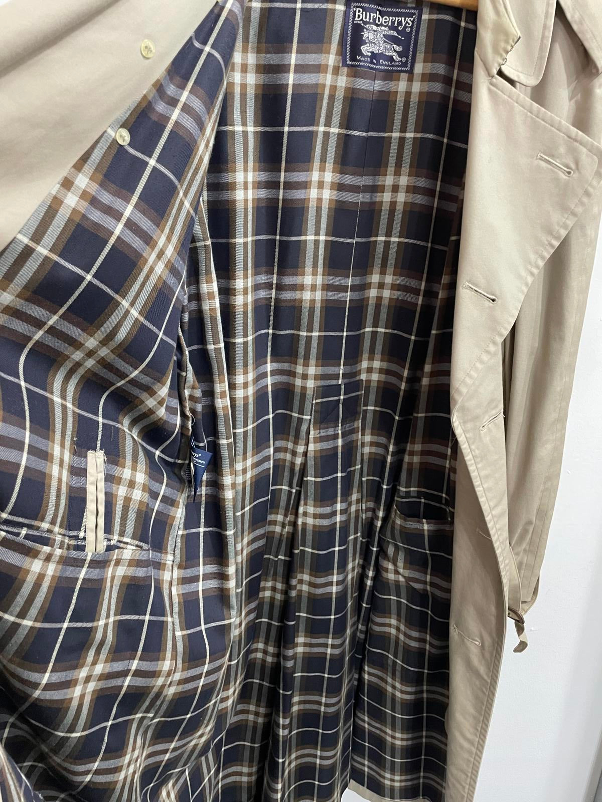 Burberry Trench Coat Size 2XL 50 Mac Long Traditional Nova Style G91A