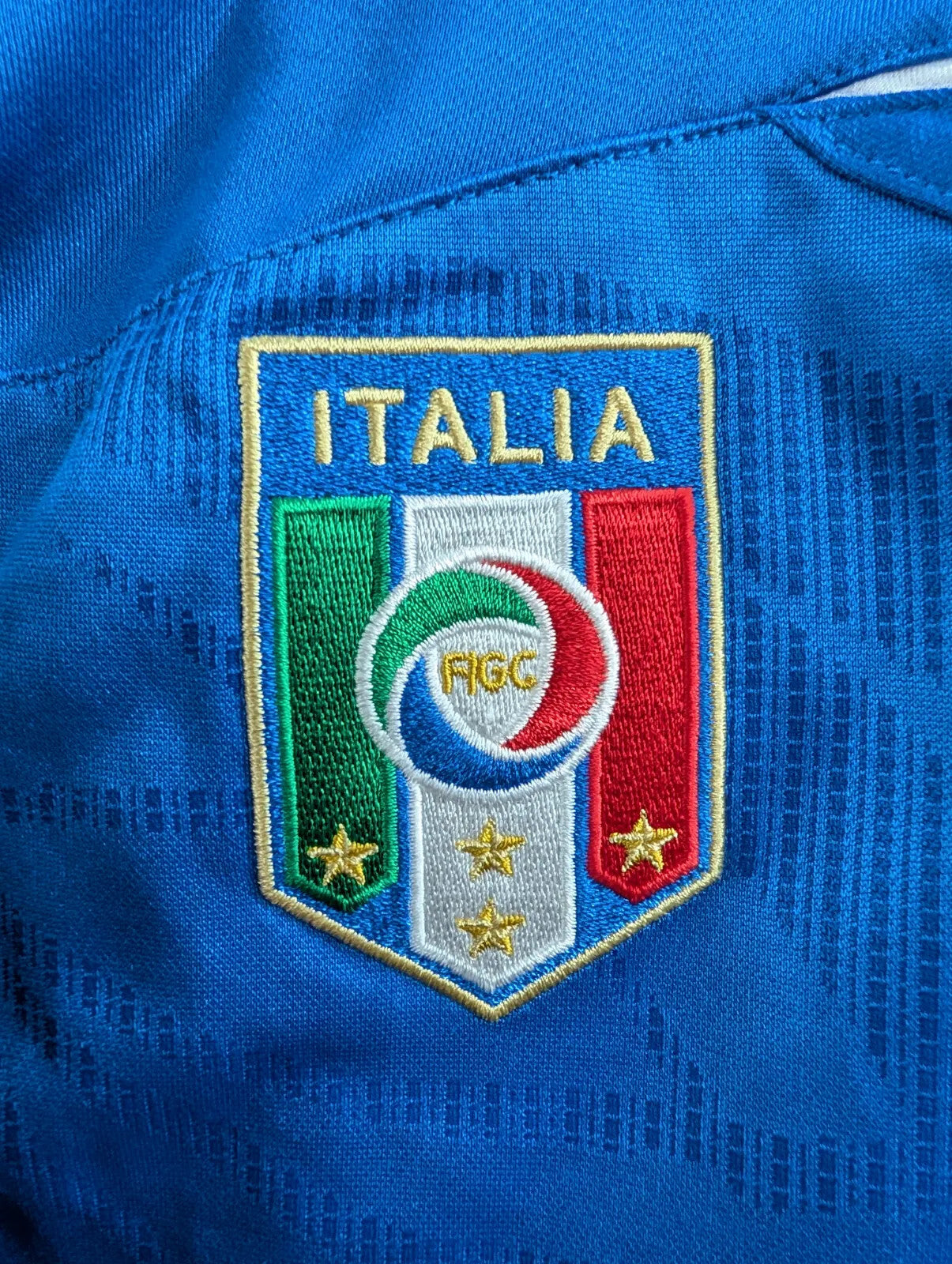 Italy 10/11  Home Top Mens Large Blue Short Sleeve Football Puma International