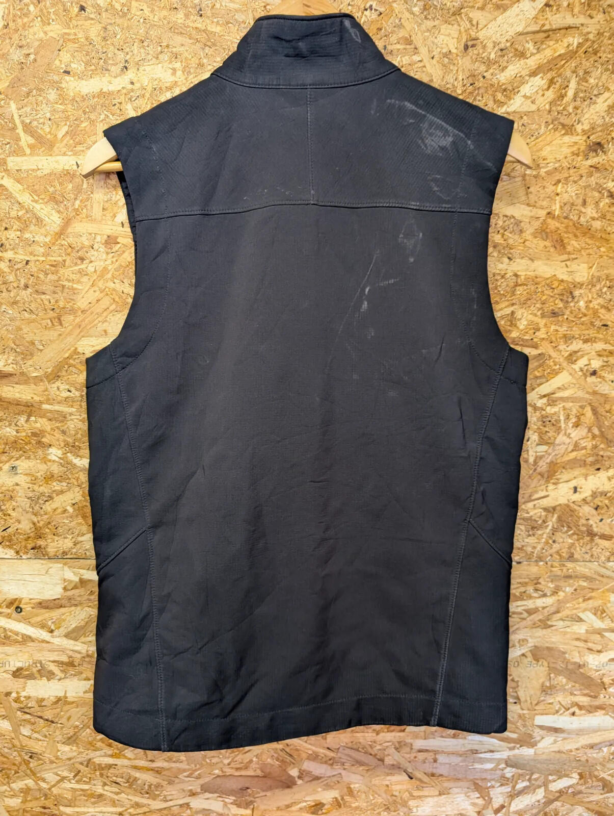 Patagonia Adze Fleece Vest Mens Small Black Polartec Full Zip Stretch Gilet