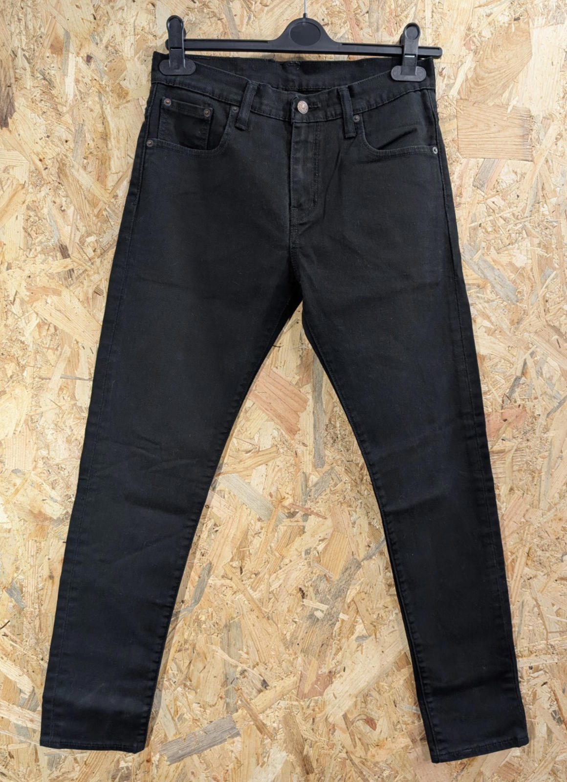 Levis 520 Slim Tapered Jeans W29 L32 Men Black Rock Goth Red Mexico Zip Fly