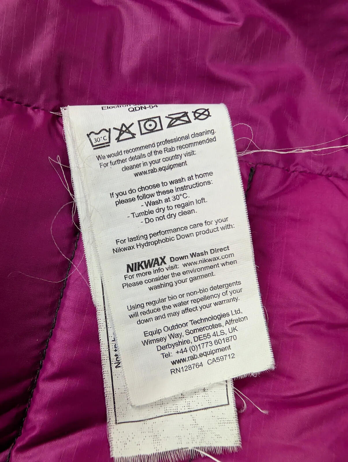 Rab Electron Puffer Jacket Womens Size 14 Charcoal Nikwax Hydrophobic Down Hood
