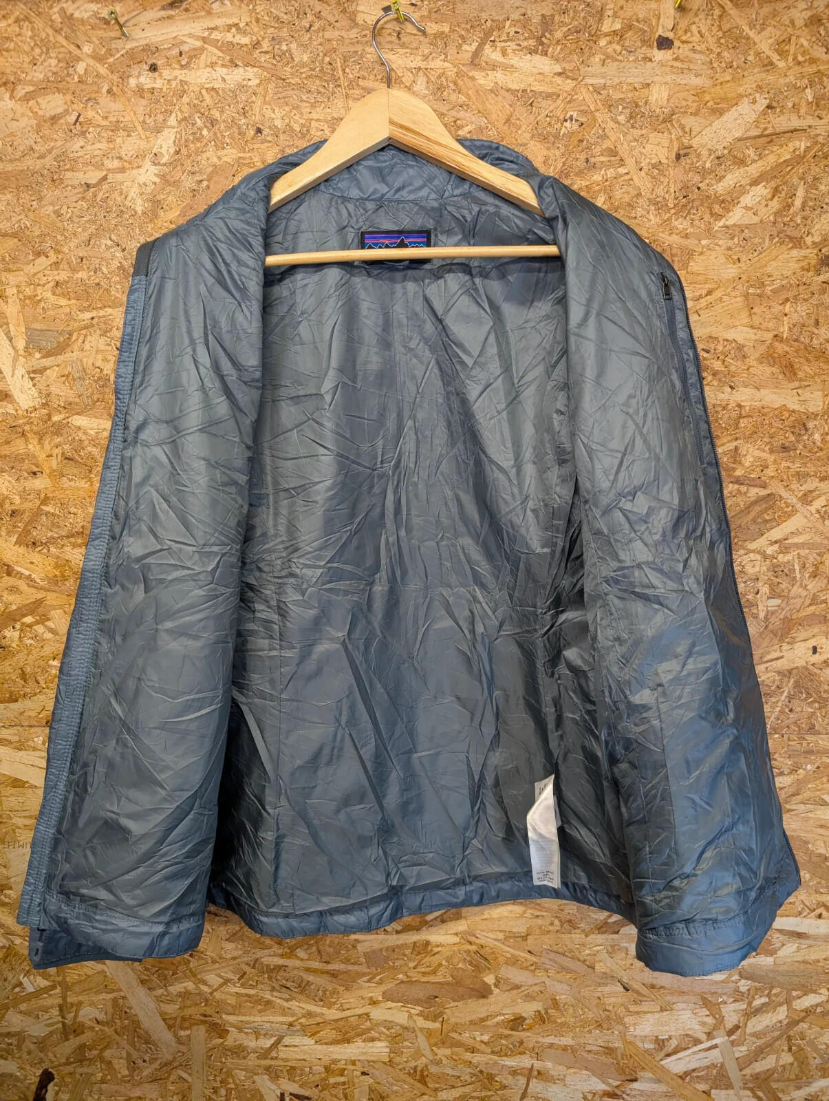 Patagonia Nano Puff Jacket Women Large Grey Quilted Primaloft Layer Insulated