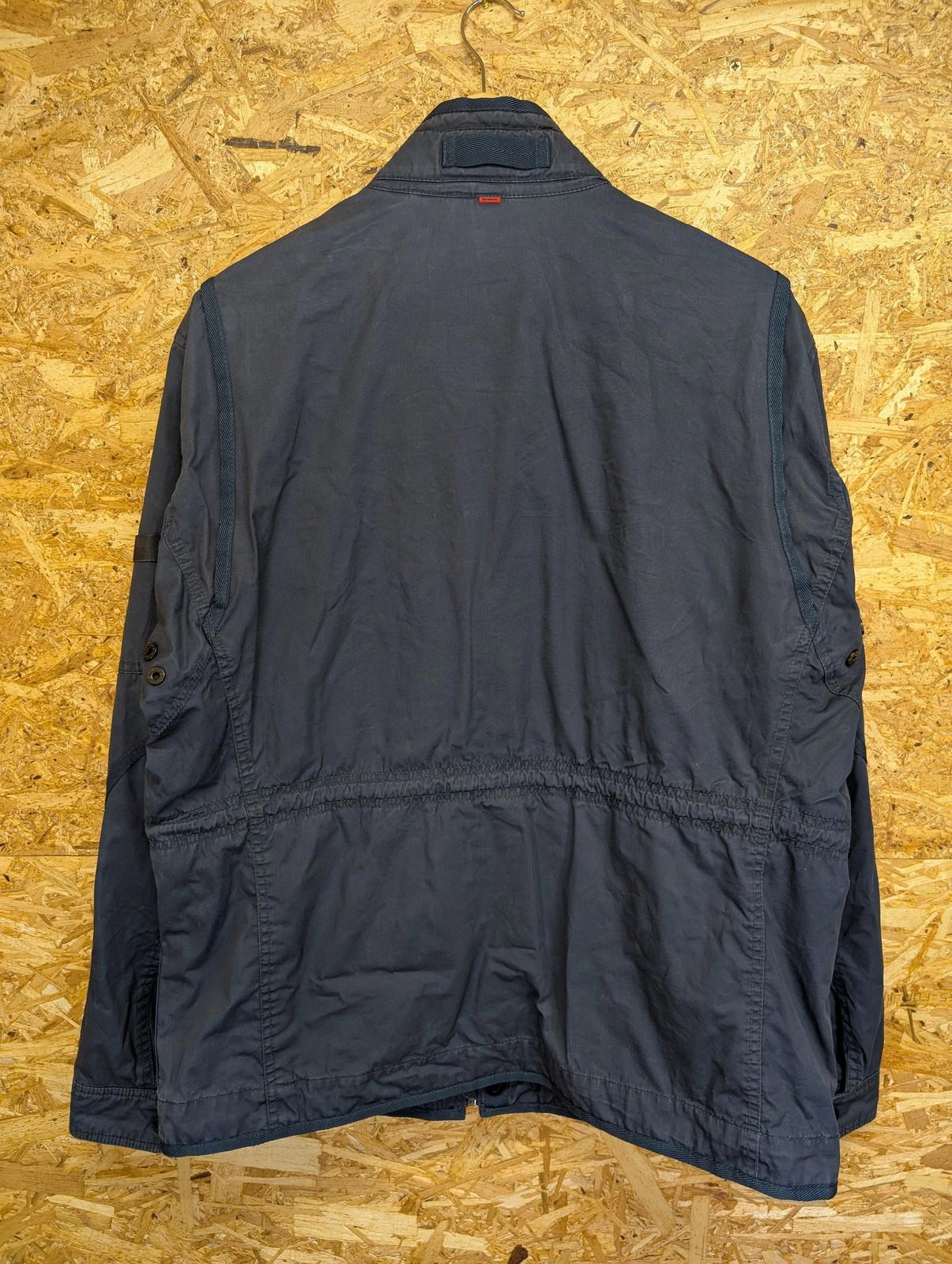 Strellson Donovan-W Jacket XL 44 Men 54 Biker Military Utility Cafe Navy Blue