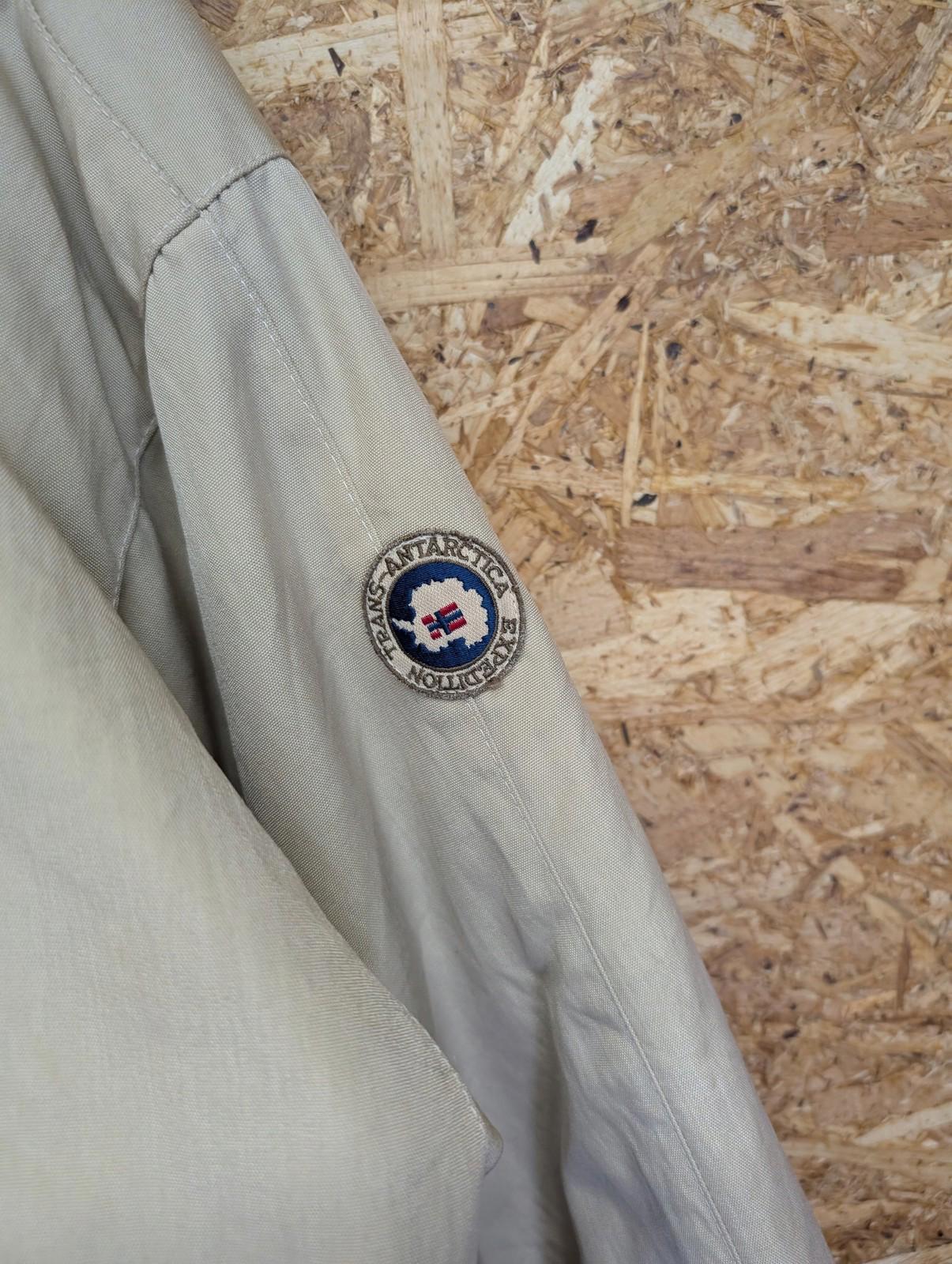 Napapijri Skiddo Smock Jacket Mens Medium Padded Anorak Beige Coat Vintage 90s