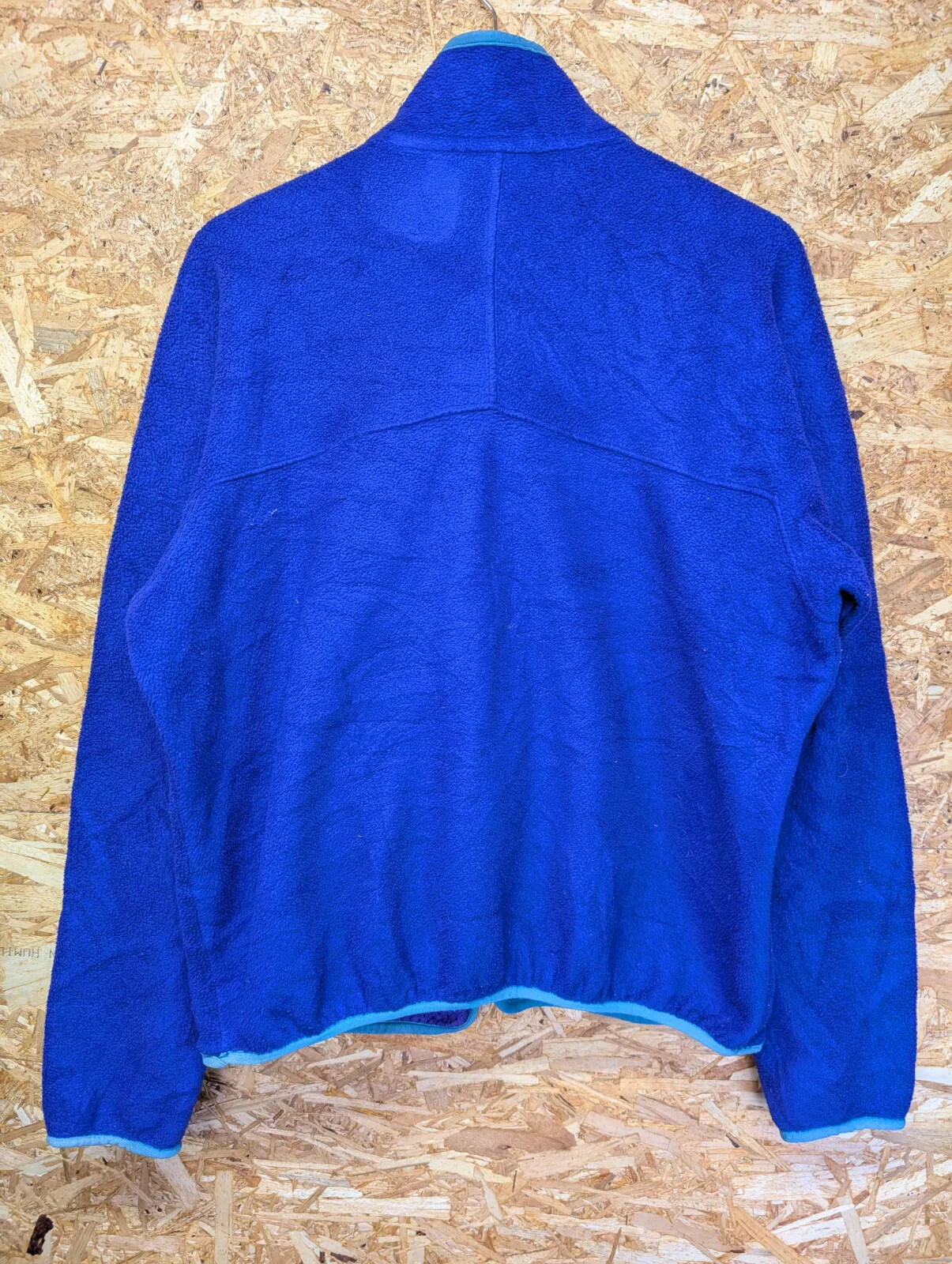Vintage Patagonia Fleece Jacket Mens Large Blue USA Made 90s Full Zip Cardigan