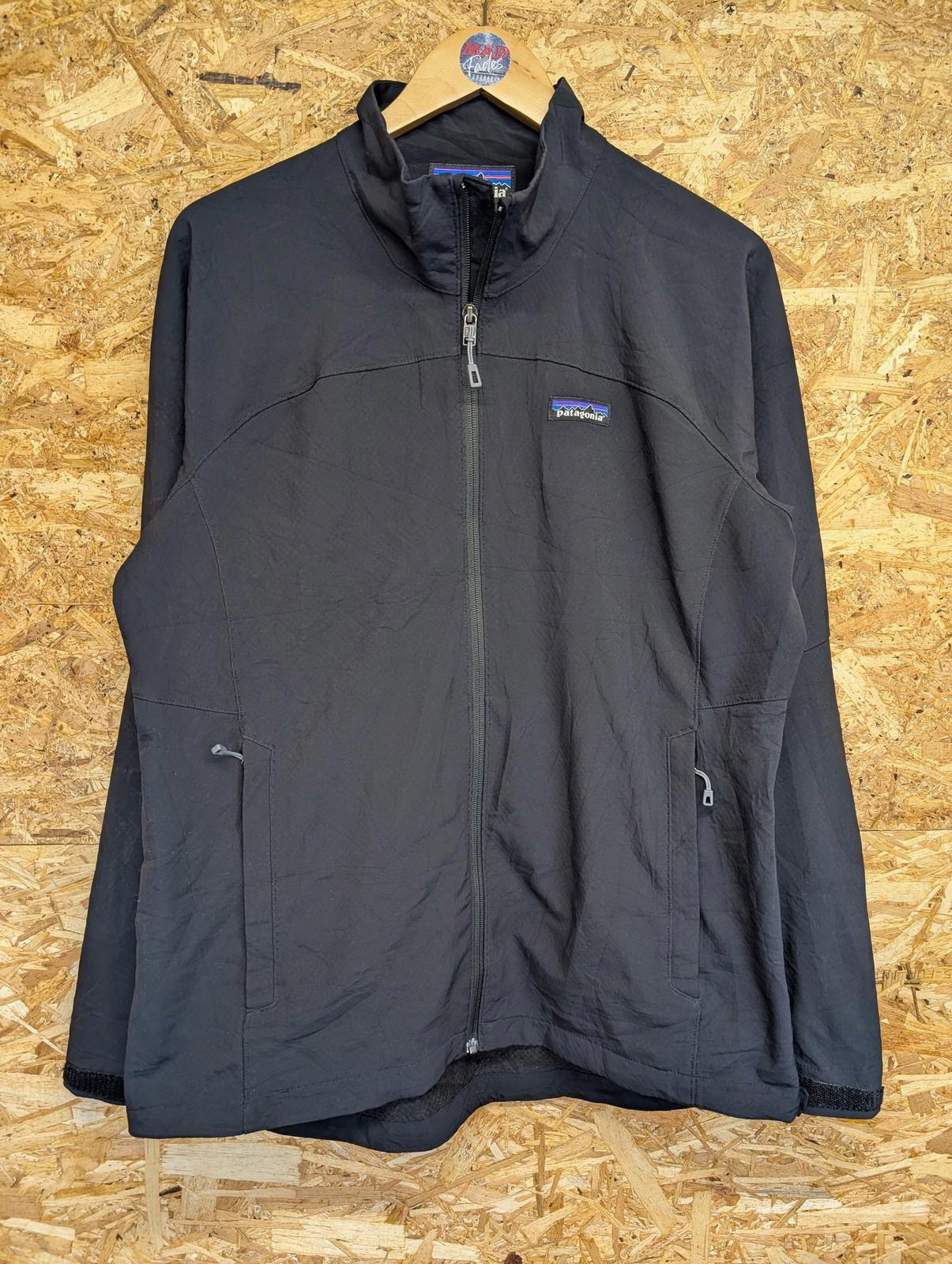 Patagonia Adze Softshell Jacket Large Women Black Lightweight Zip Hiking Walking