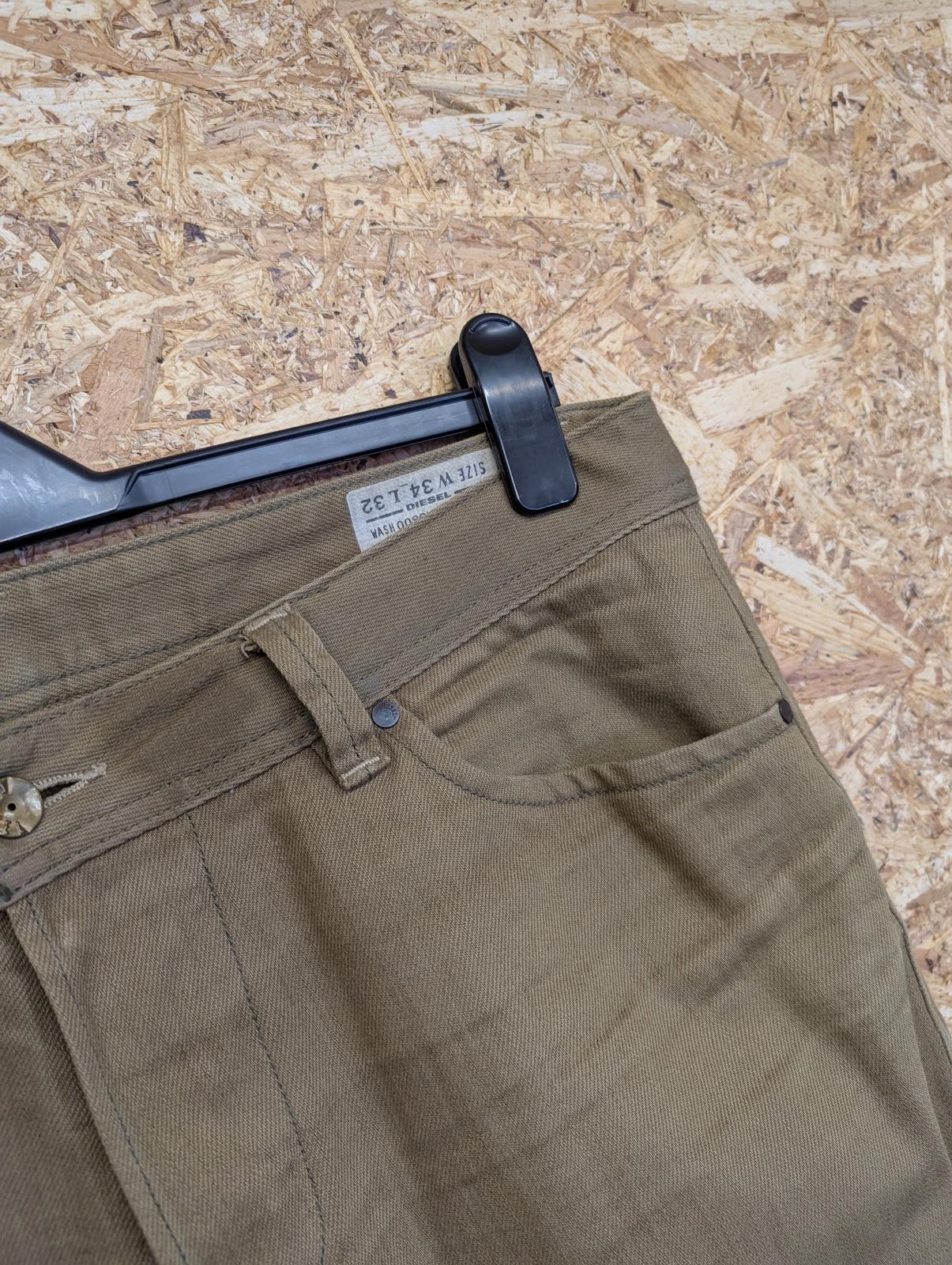 Diesel Darron W34 L32 Beige Tan Brown Jeans Regular Slim Tapered Zip Fly