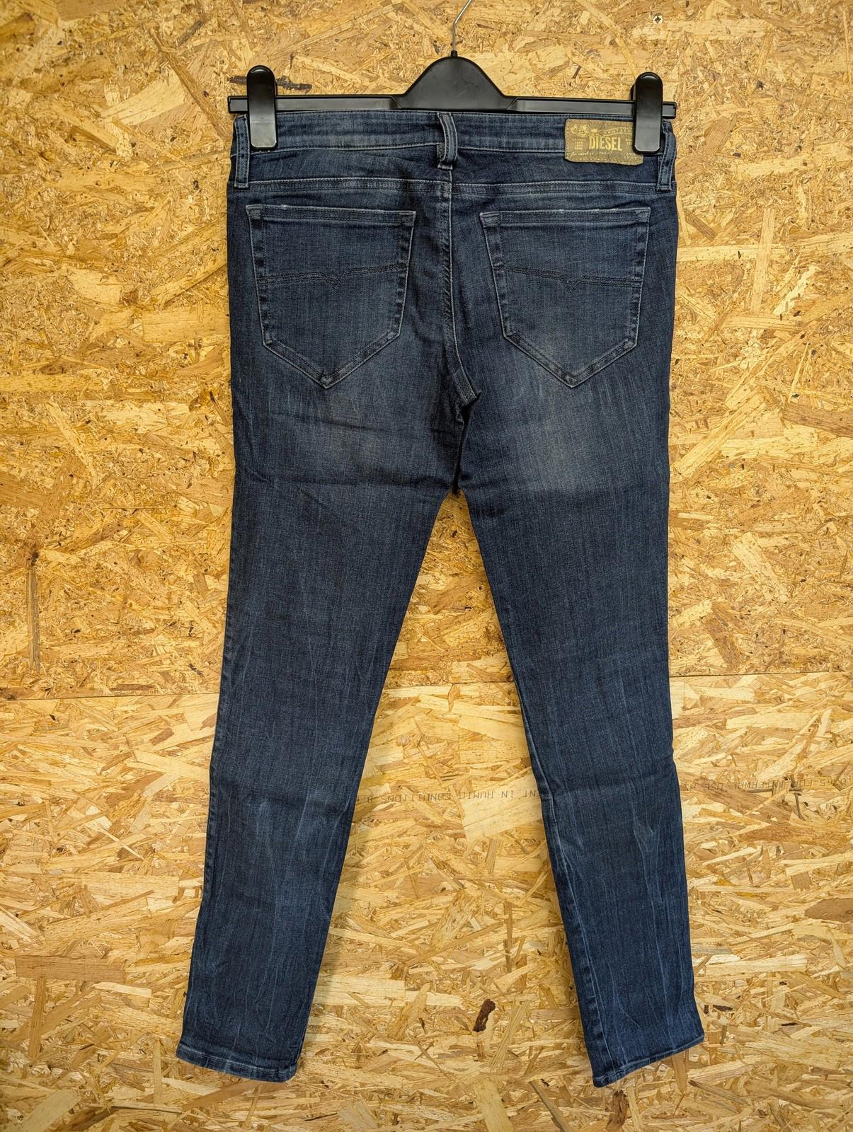 Diesel Skinzee-Low Jeans W29 L32 Women Blue Denim Distressed Slim Fit Skinny