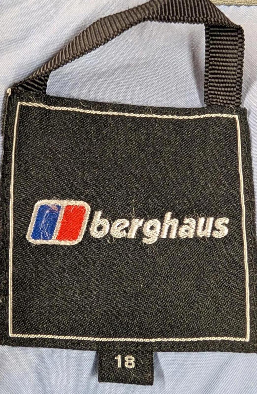 Berghaus Gore-Tex Jacket Womens 18 Waterproof Navy Blue Anorak Raincoat Hooded