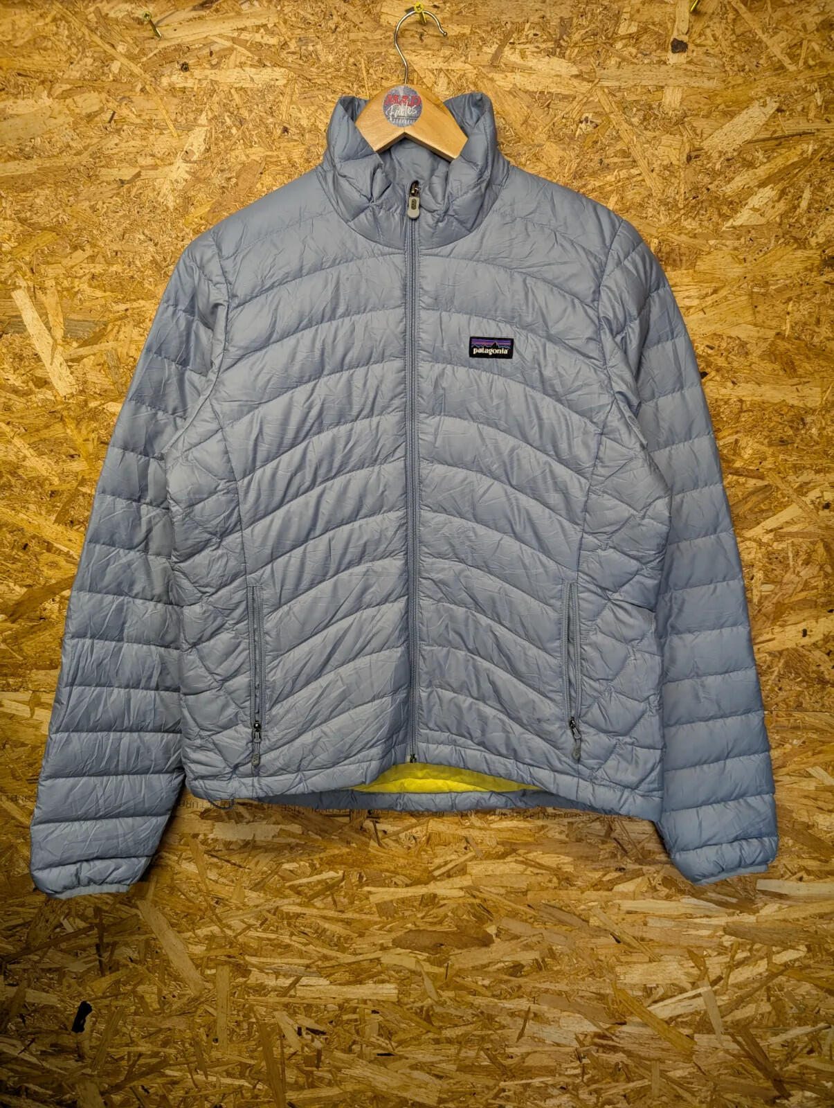 Patagonia Down Sweater Puffer Jacket Womens Medium Light Blue GooseDown Feather