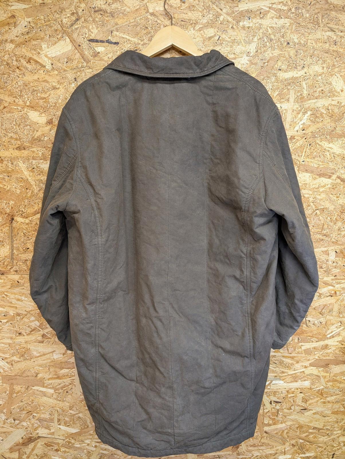 Hugo Boss Overcoat Large 42 Men Brown Fleece Lined Wax Jacket Orange Label 52