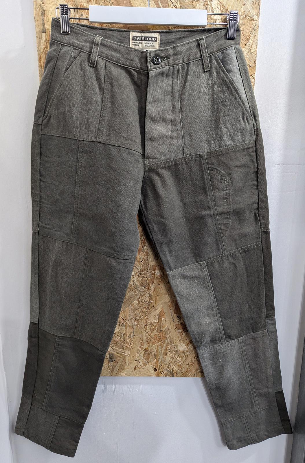 Overlord Clothing Skate Pants Mens W29 L30 Green Khaki Canvas Trousers Cargo