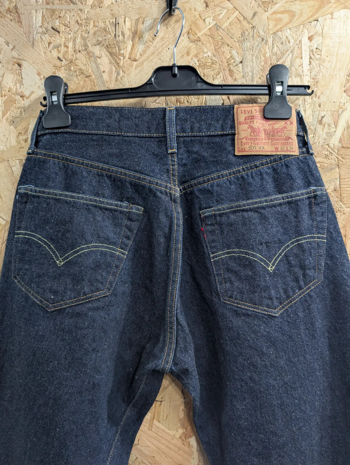 Levis Vintage Clothing 1955 501 XX Selvedge Jeans Mens W32 L34 LVC Blue