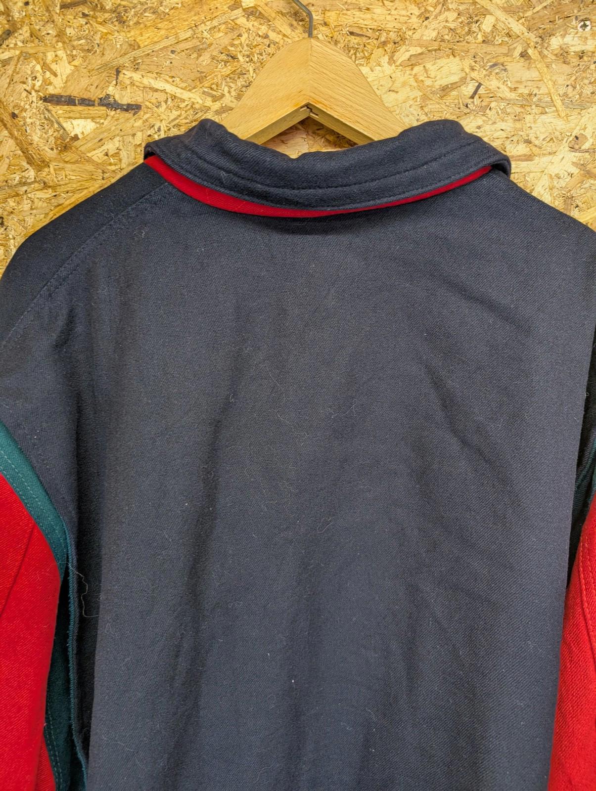 GANT The Hugger Jacket Mens XXL Vintage Colourblock Wool Blend Retro