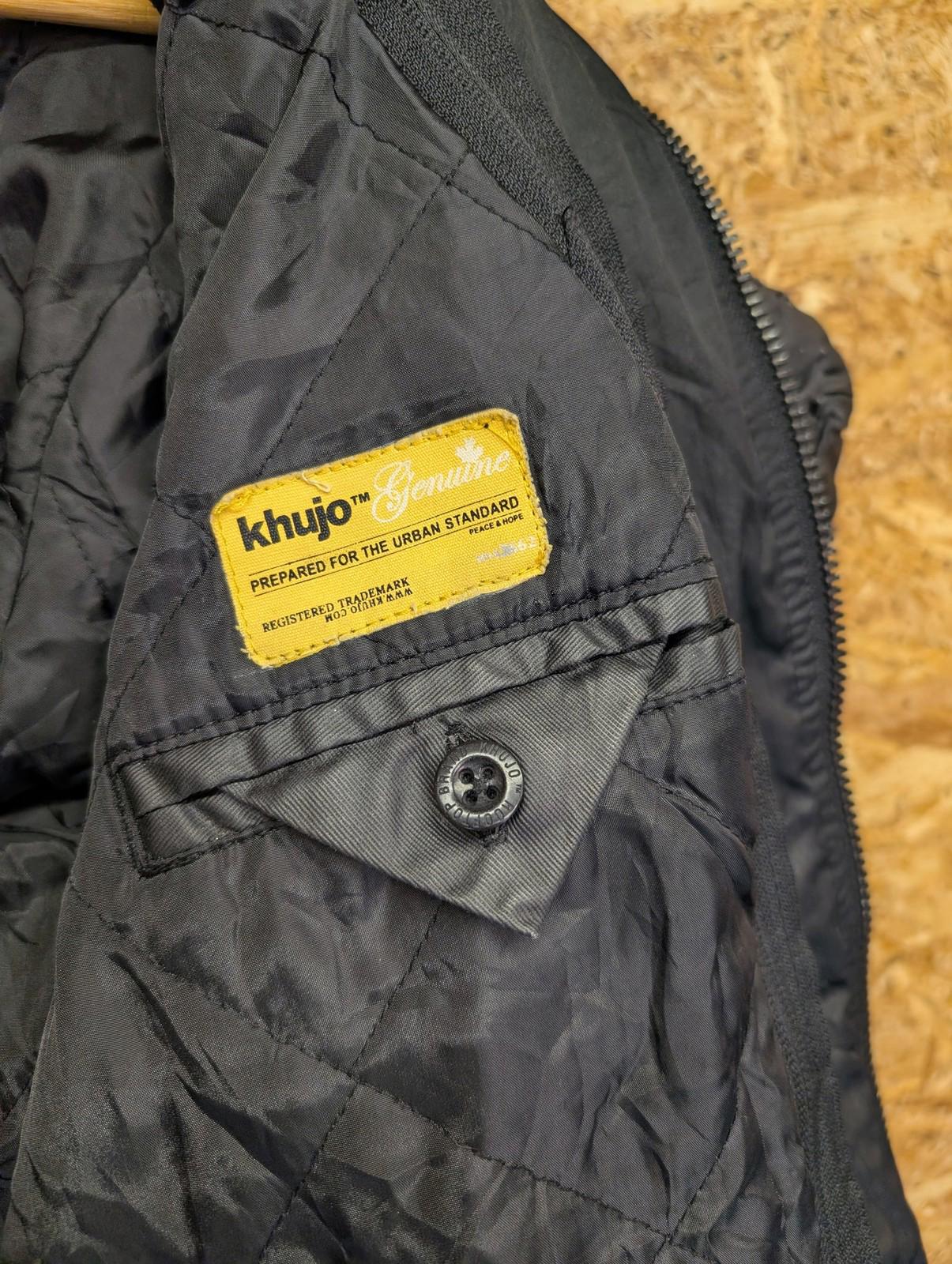 Khujo Samantha Parka XL Women Quilted Wax Jacket Black Padded Lined Y2K