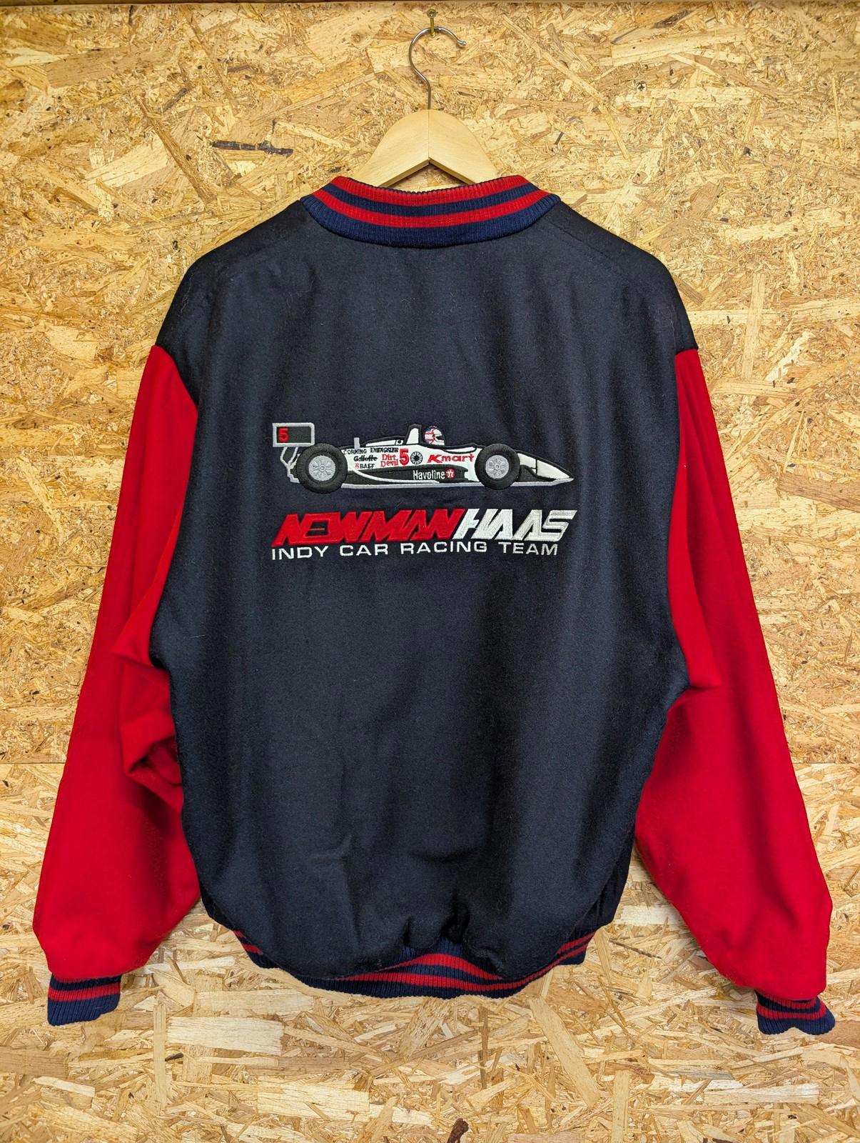 Newman Haas Jacket Large Men Nigel Mansell Indy Car Racing Varsity Embroidered
