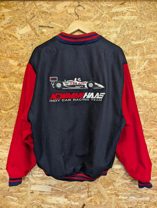 Newman Haas Jacket Large Men Nigel Mansell Indy Car Racing Varsity Embroidered