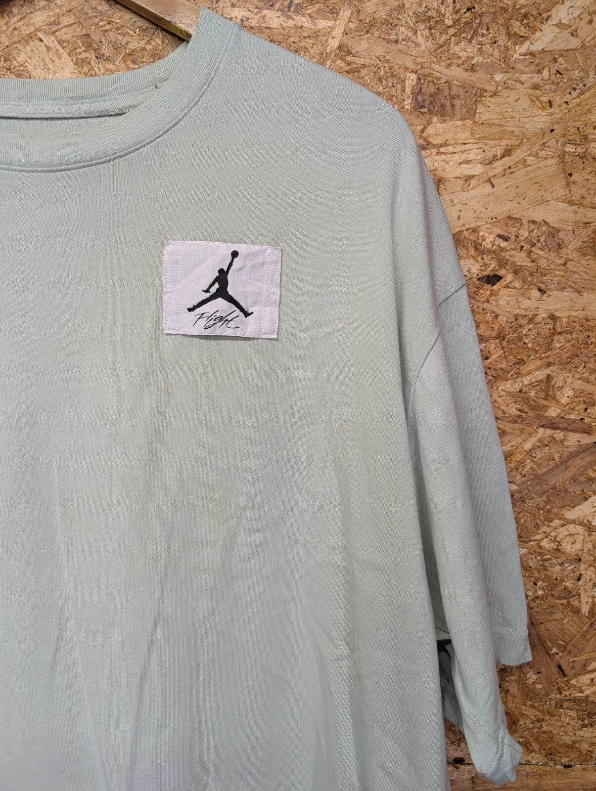 Jordan Flight Essentials TShirt Mens Medium Mint Green Cotton Jumpman Oversized